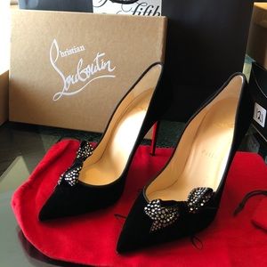 Christian Louboutin Shoes NWT suede with bow
